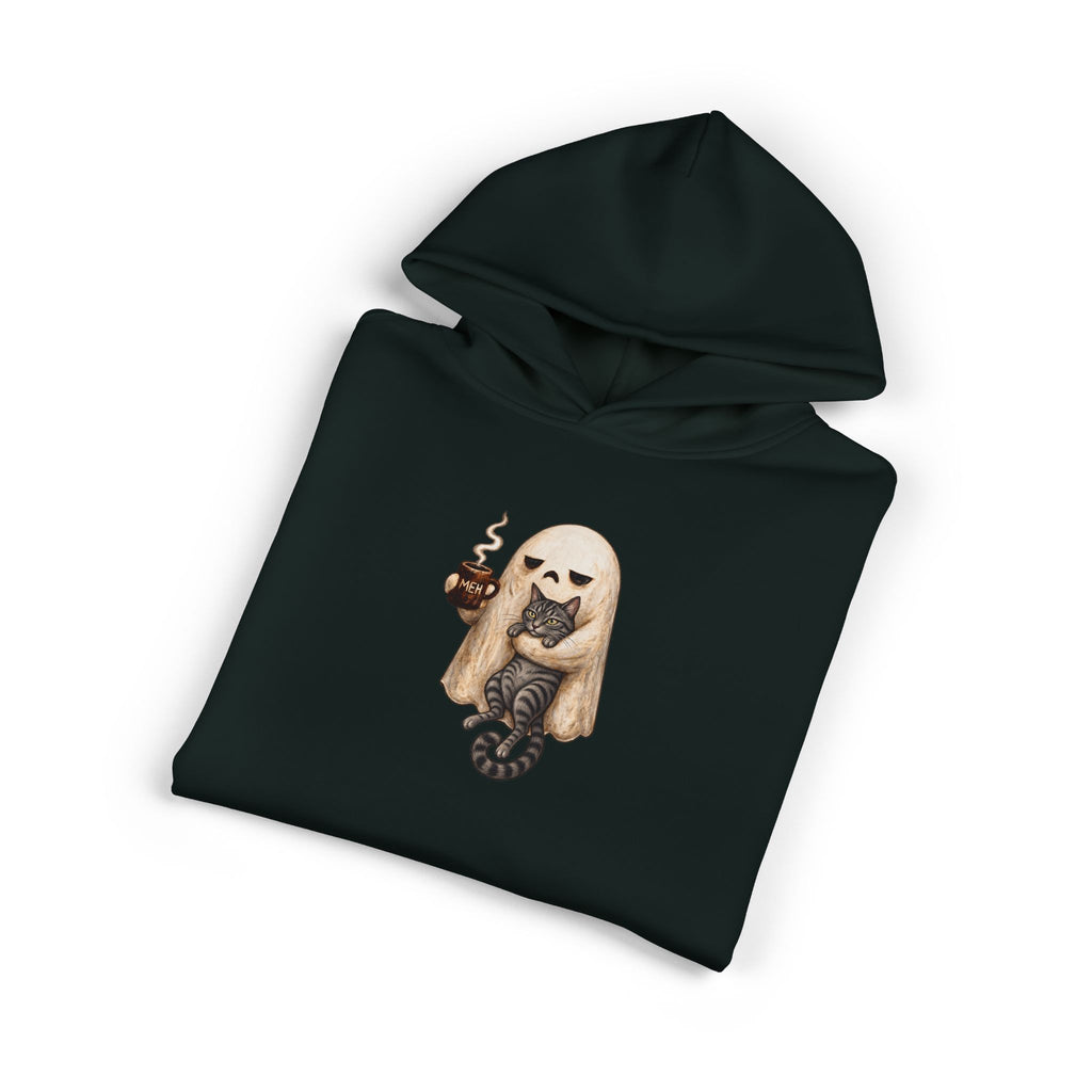 Meh Ghost and Gray Tabby Cat - Hoodie