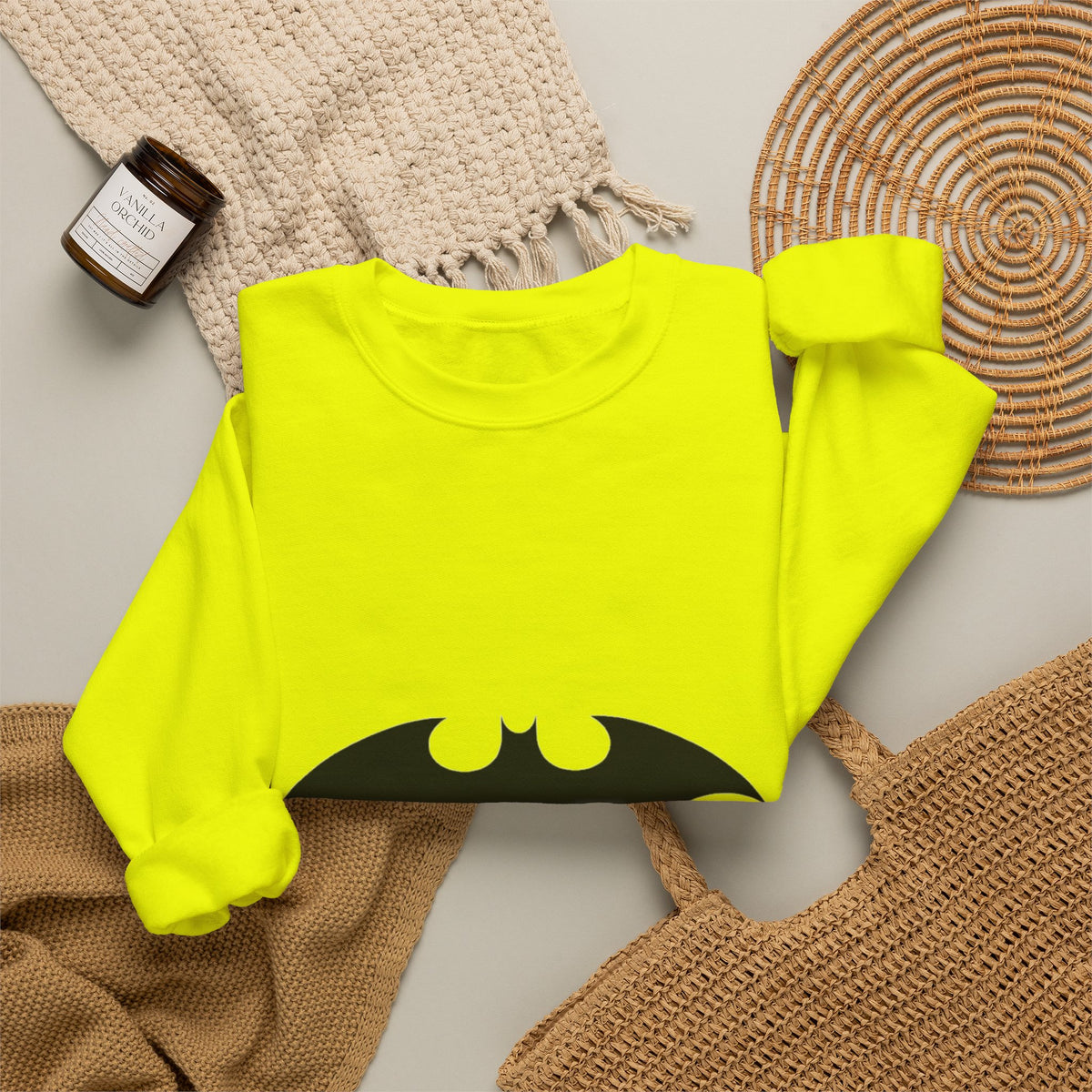 Midnight Bat Emblem - Crewneck Sweatshirt