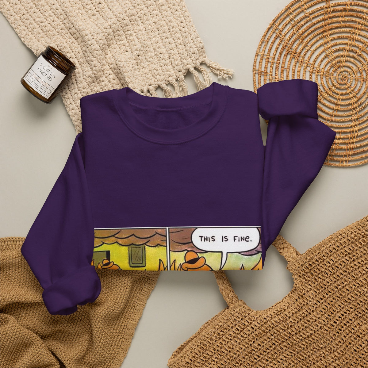 This Is Fine - Crewneck Sweatshirt