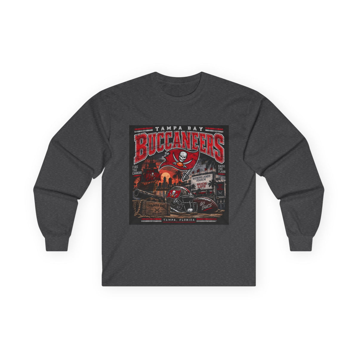 Tampa Bay Buccaneers Pirate Heritage - Unisex Ultra Cotton Long Sleeve Tee