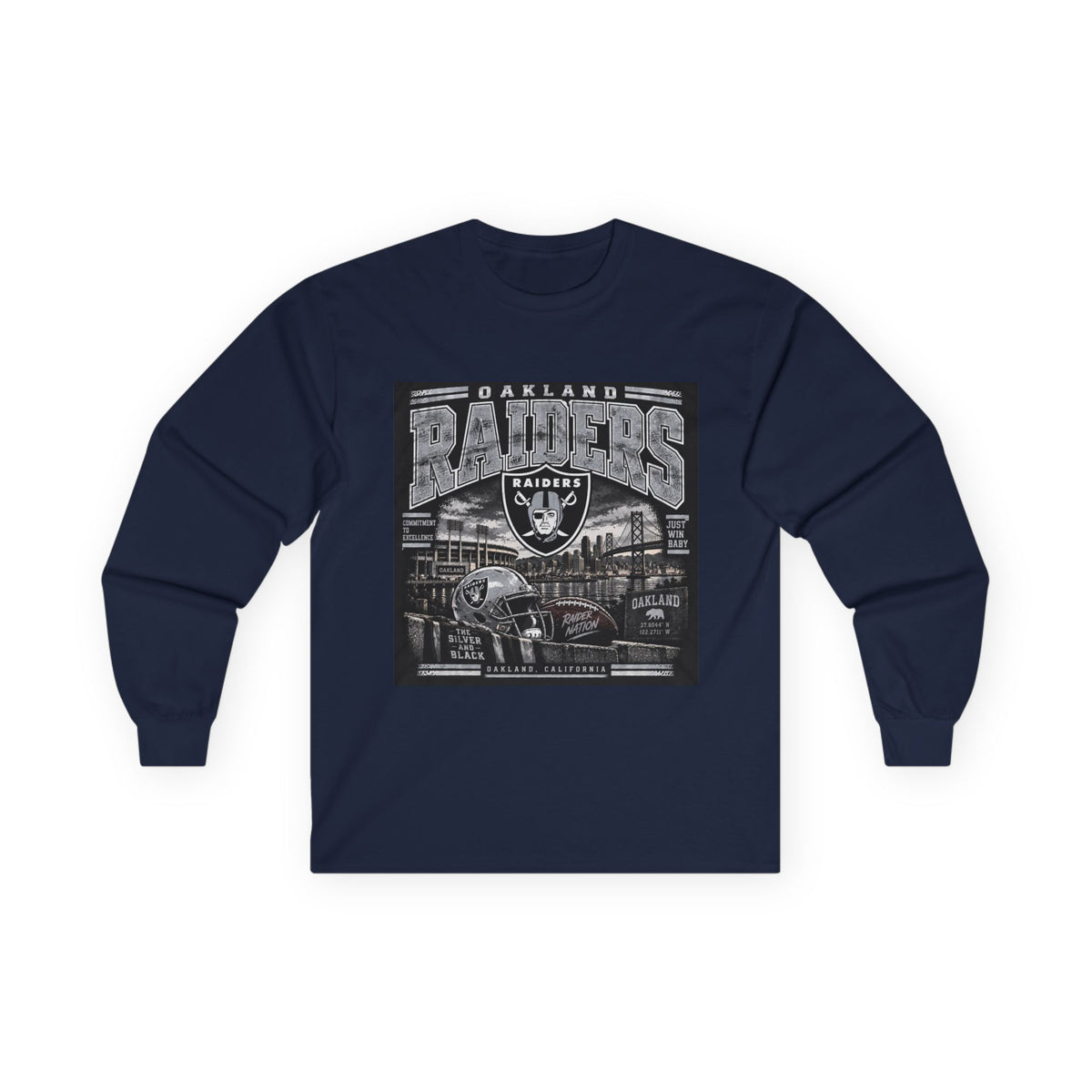 Oakland Raiders Black Heritage - Unisex Ultra Cotton Long Sleeve Tee