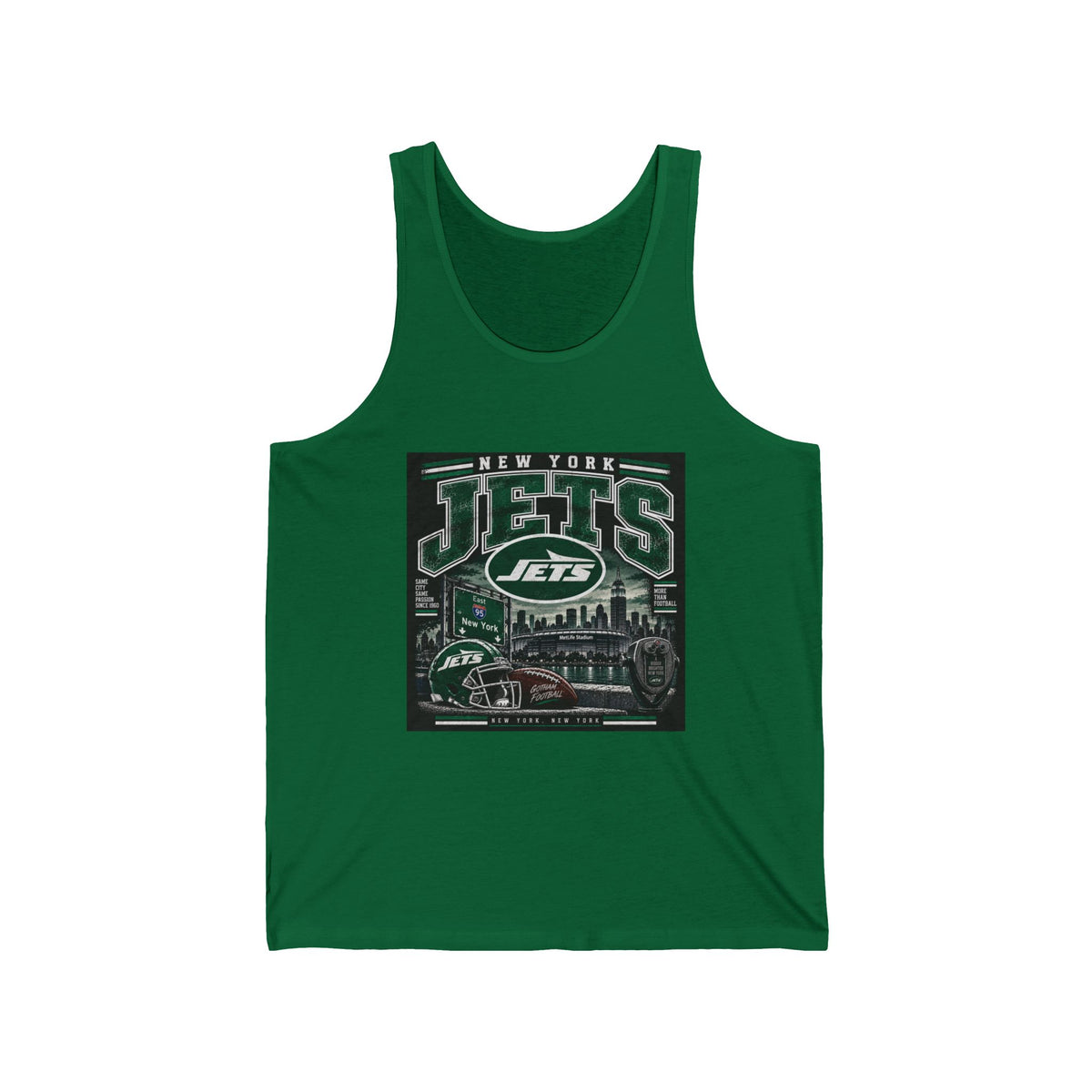 New York Jets Skyline - Athletic Tank