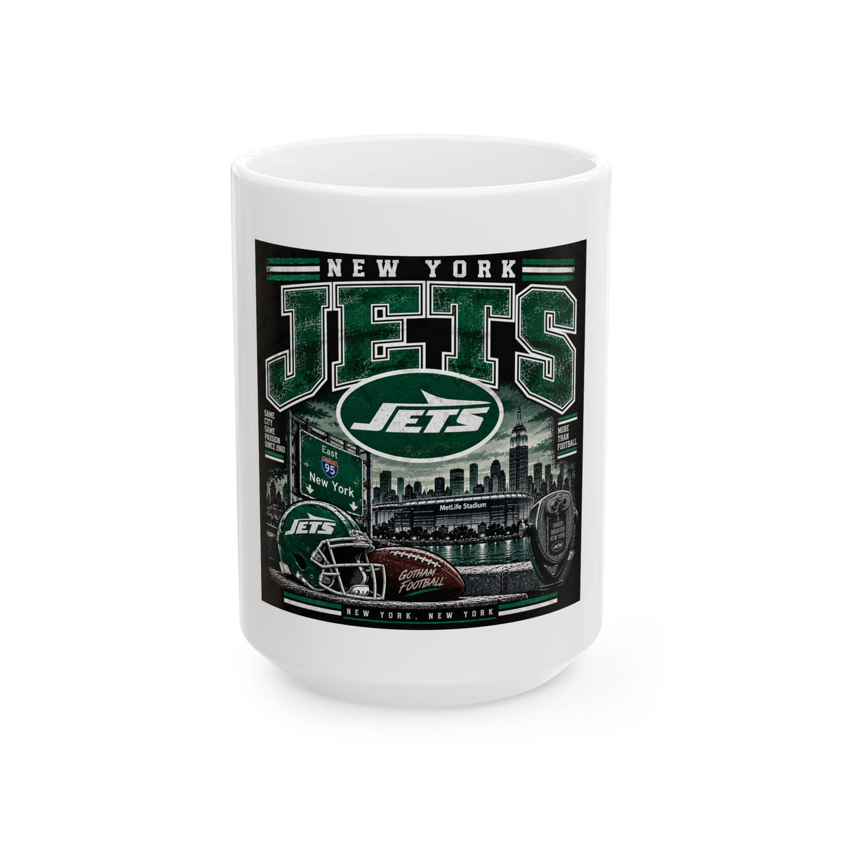 New York Jets Skyline - Ceramic Mug 11oz and 15oz