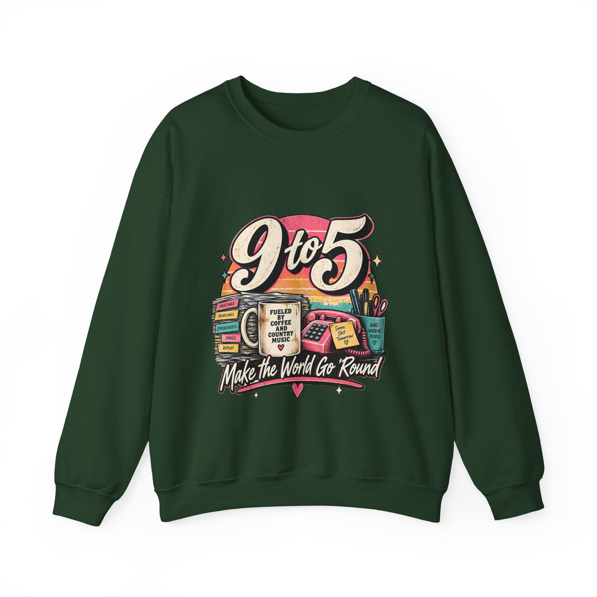 9to5 Make the World Go Round - Crewneck Sweatshirt
