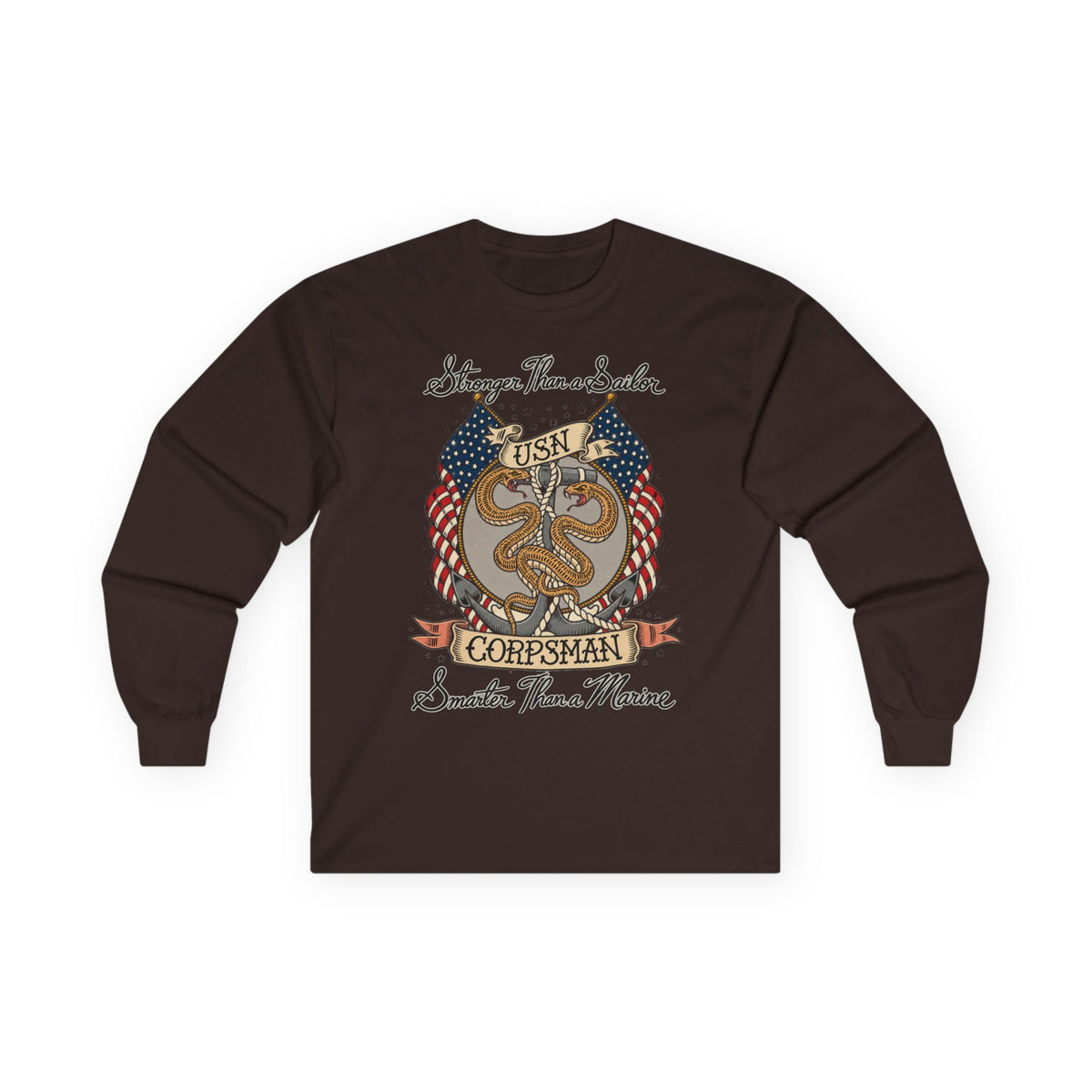 Corpsman Pride Crest - Unisex Ultra Cotton Long Sleeve Tee