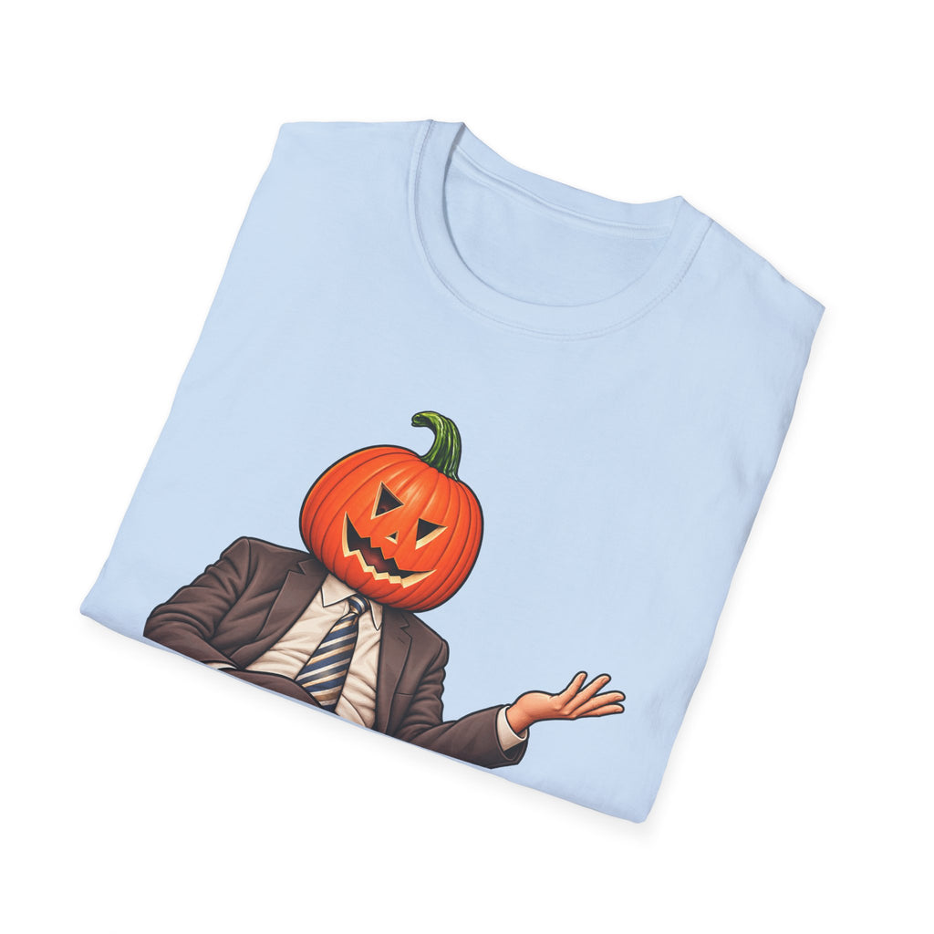 Pumpkin Head Office Cartoon - Classic Tee