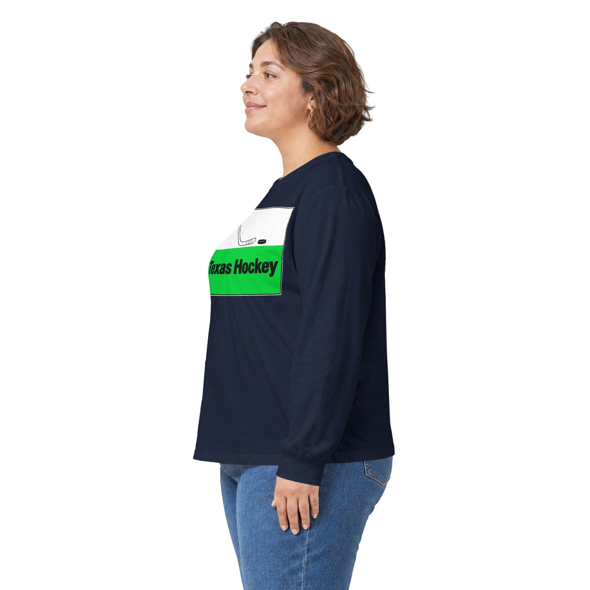 Texas Hockey Flag - Unisex Ultra Cotton Long Sleeve Tee