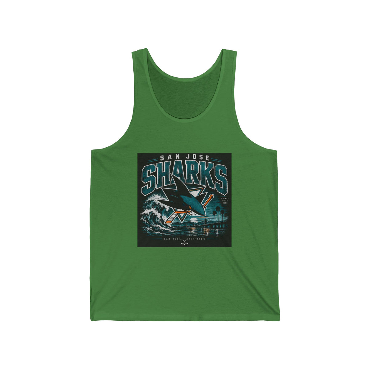 Sharks Wave Hockey Tee - Athletic Tank