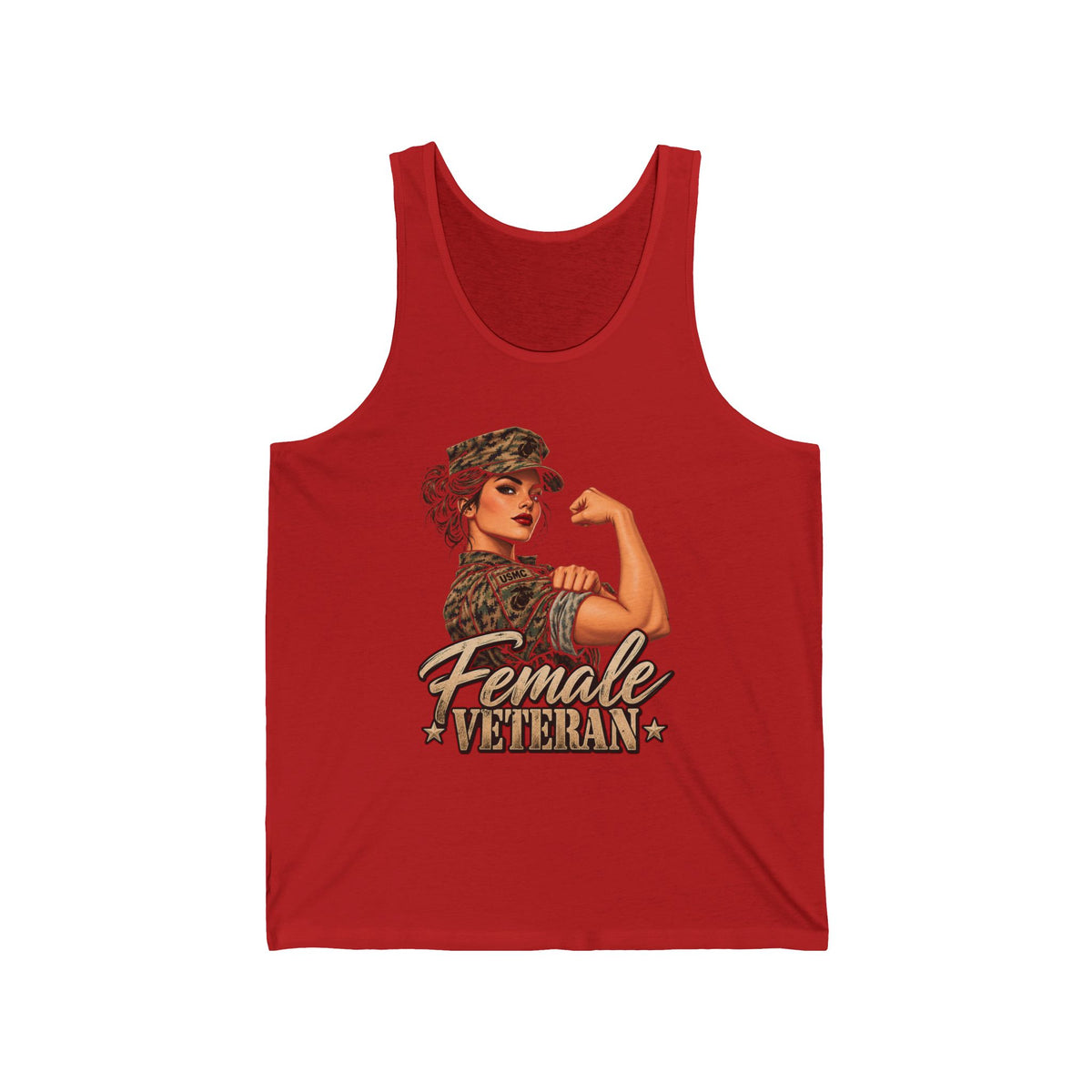 Female Veteran Pride - Athletic Tank