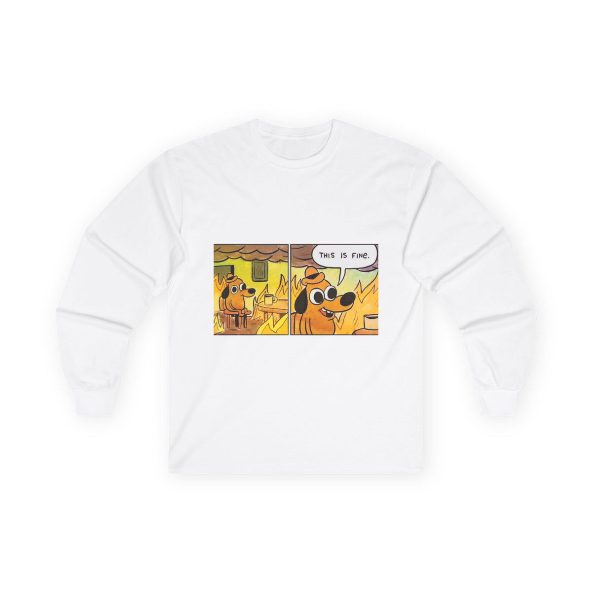 This Is Fine - Unisex Ultra Cotton Long Sleeve Tee