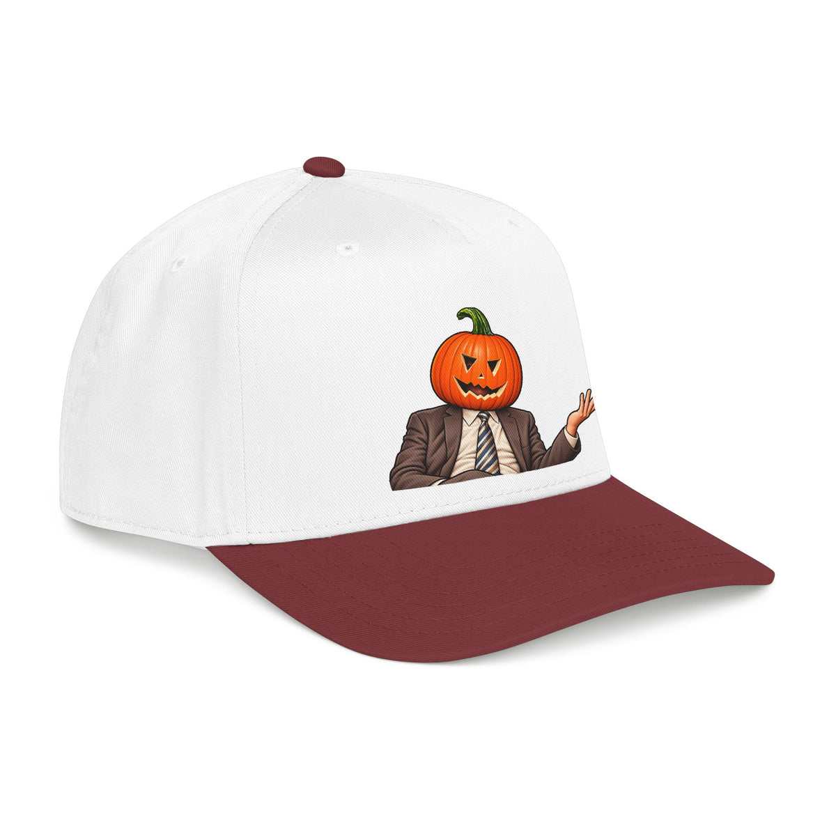 Pumpkin Head Office Cartoon - OTTO Baseball Hat