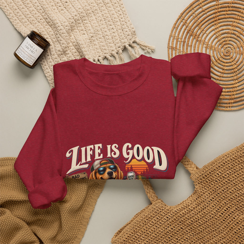 Life is Good Floatin' - Crewneck Sweatshirt