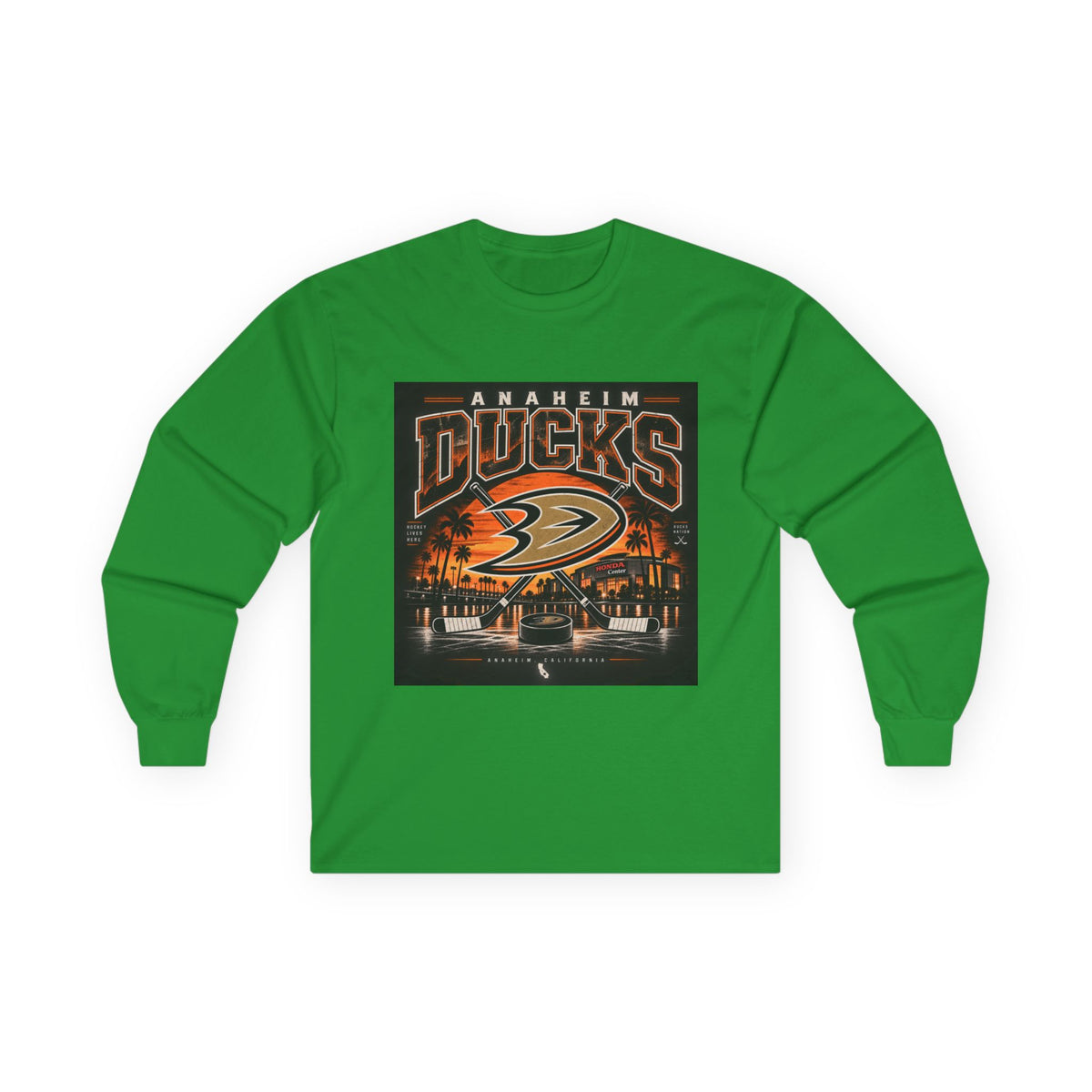 Anaheim Ducks Hockey Nights - Unisex Ultra Cotton Long Sleeve Tee