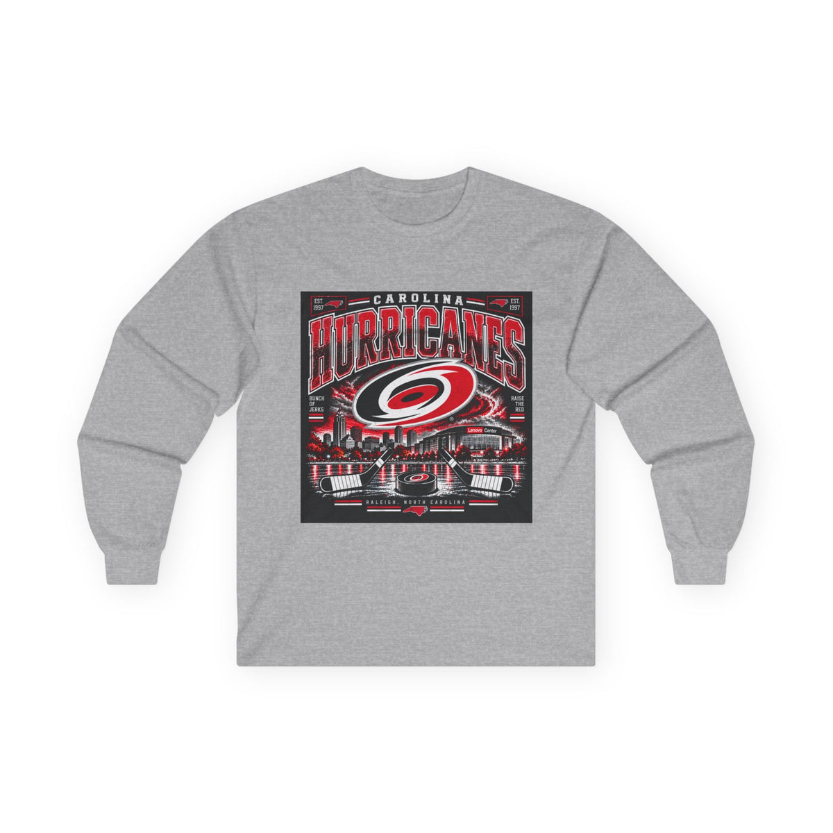 Carolina Hurricanes Skyline - Unisex Ultra Cotton Long Sleeve Tee