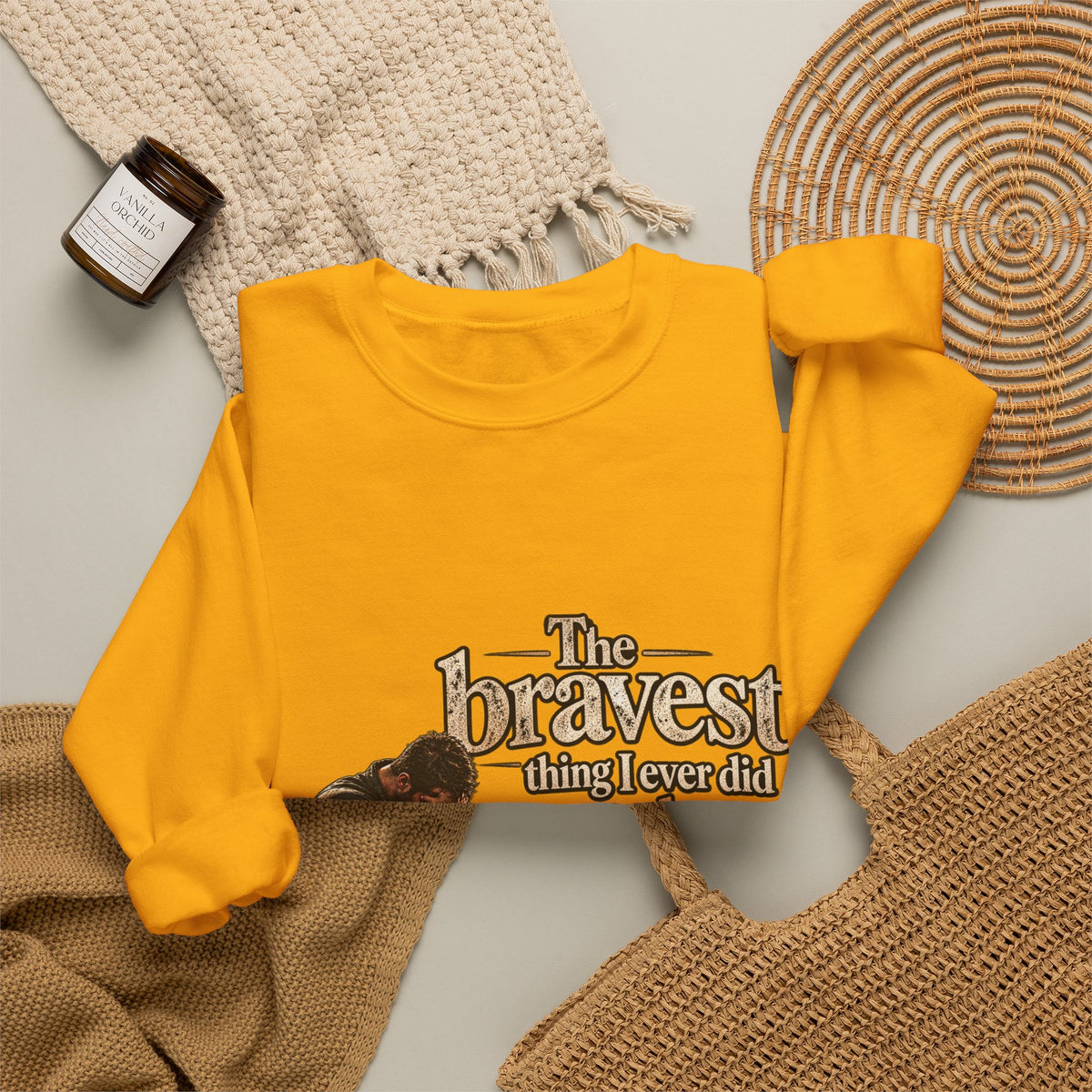 The Bravest Thing I Ever Did Was Keep Living - Crewneck Sweatshirt