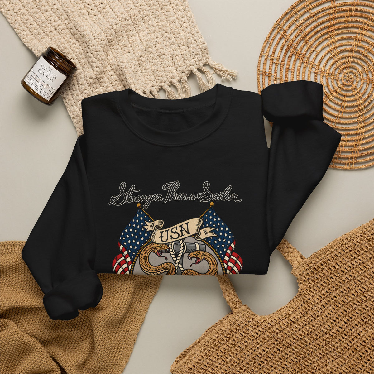 Corpsman Pride Crest - Crewneck Sweatshirt