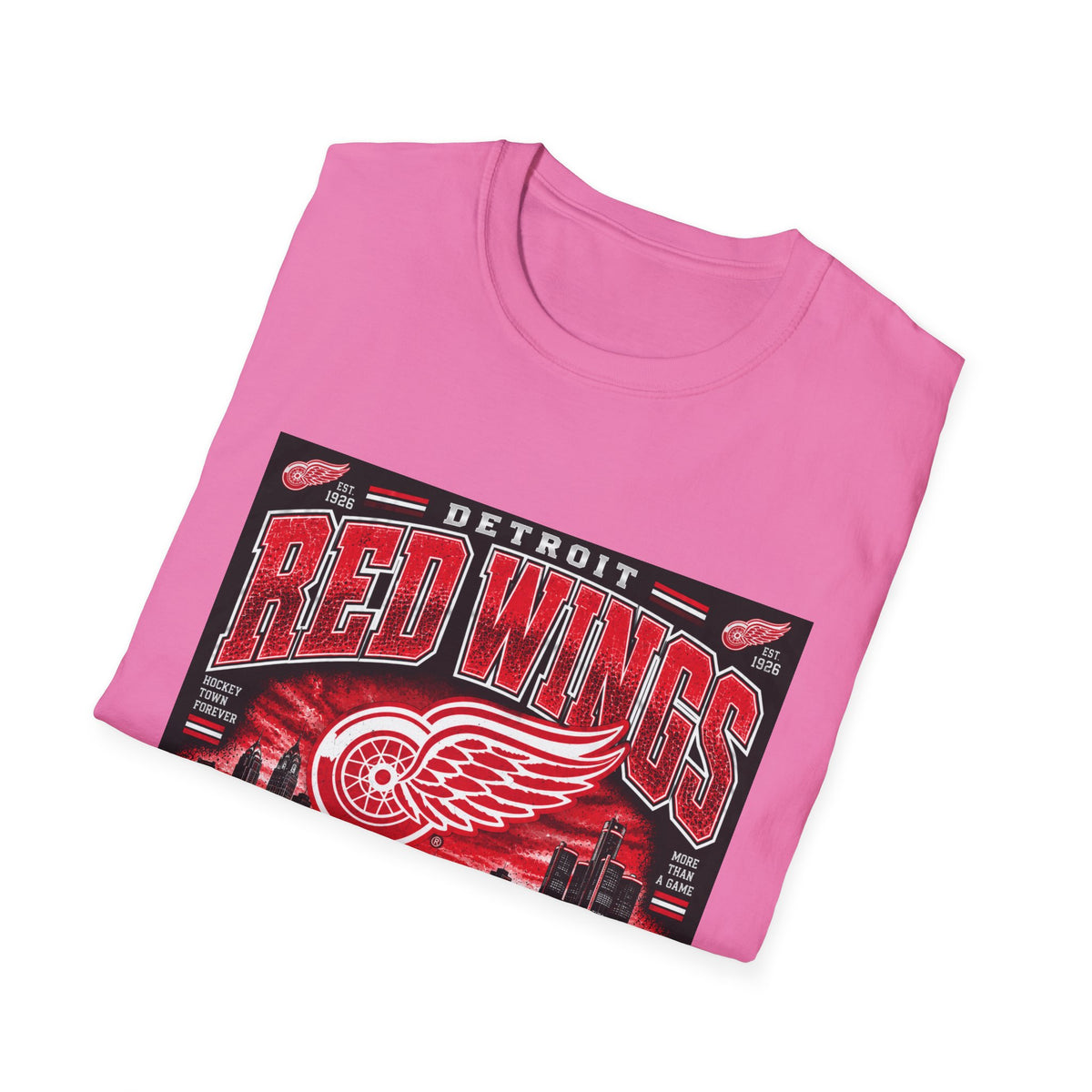 Detroit Red Wings Hockey Skyline - Classic Tee