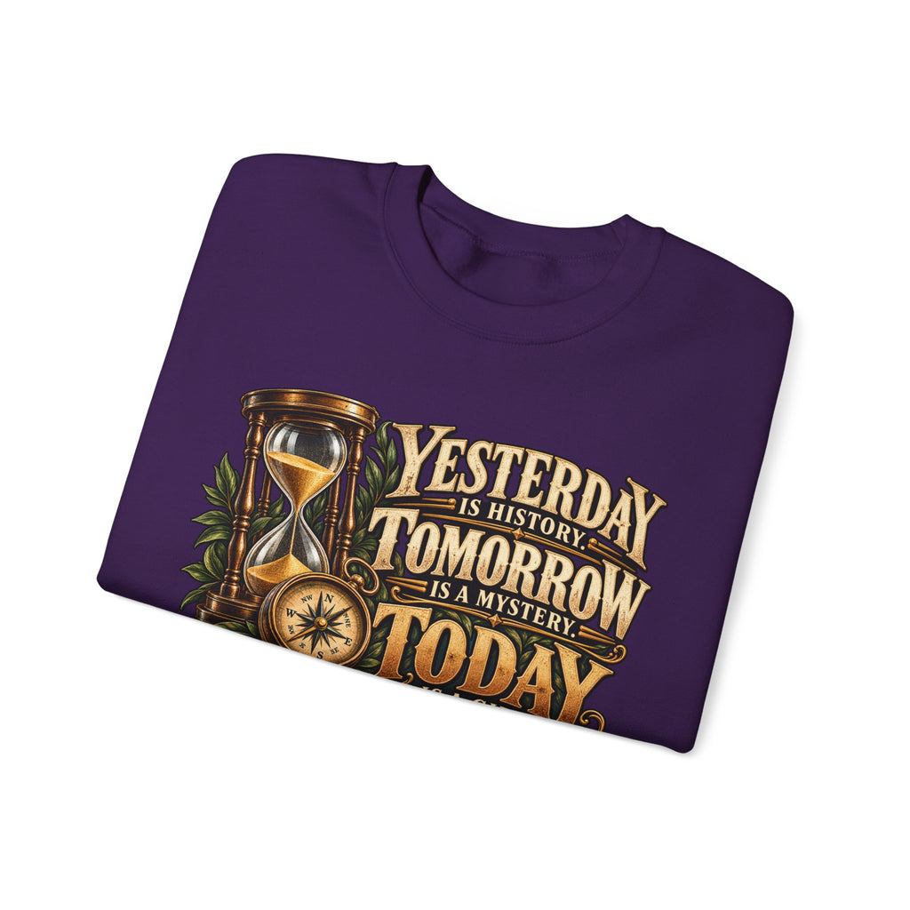Yesterday Tomorrow Today - Transparent - Crewneck Sweatshirt