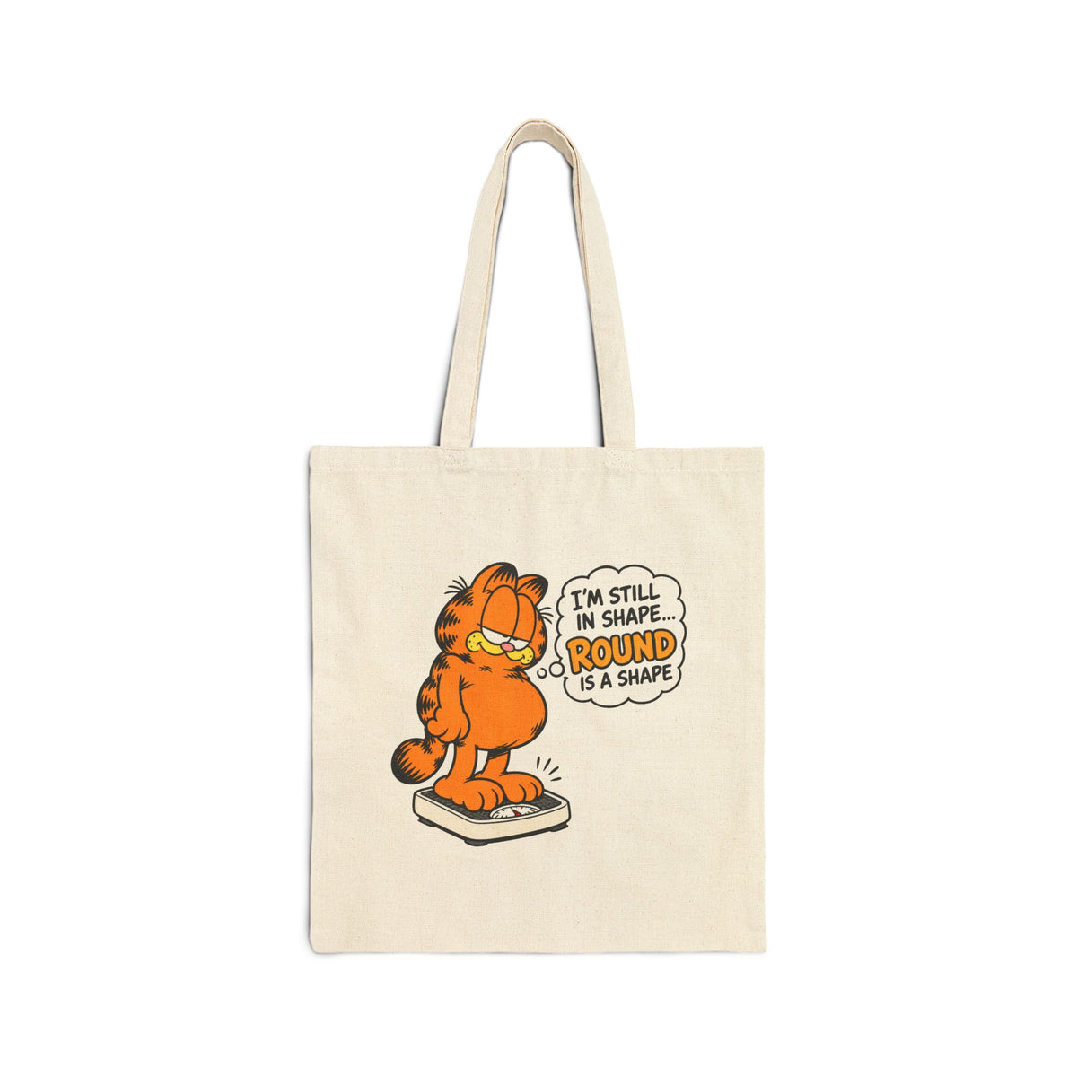 Round Shape Garfield - Canvas Tote