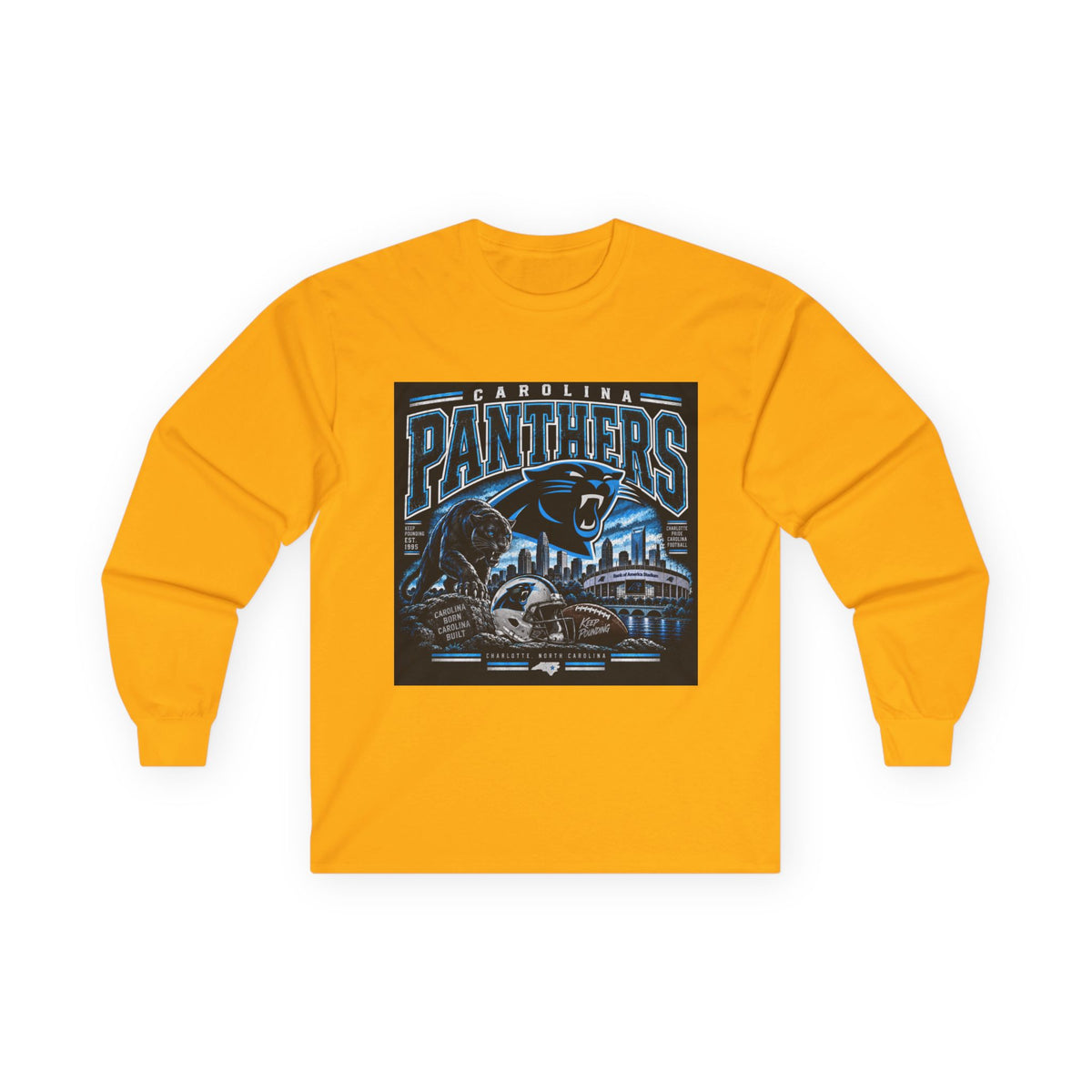 Carolina Panthers Keep Pounding - Unisex Ultra Cotton Long Sleeve Tee