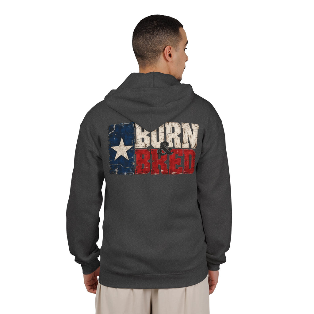 Texas Born and Bred - Full-Zip Hooded Sweatshirt