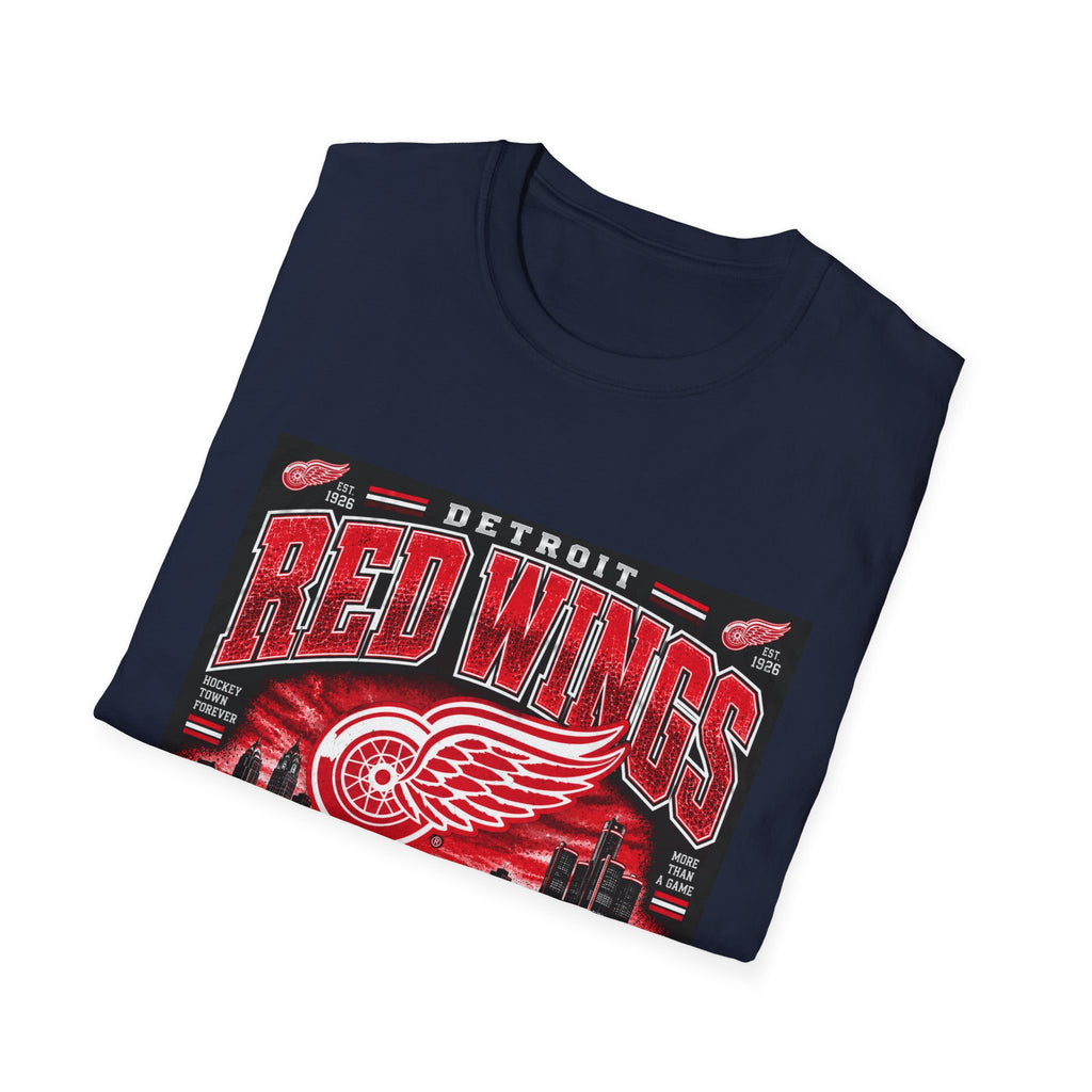 Detroit Red Wings Hockey Skyline - Classic Tee