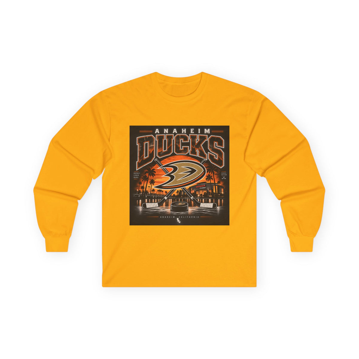 Anaheim Ducks Hockey Nights - Unisex Ultra Cotton Long Sleeve Tee