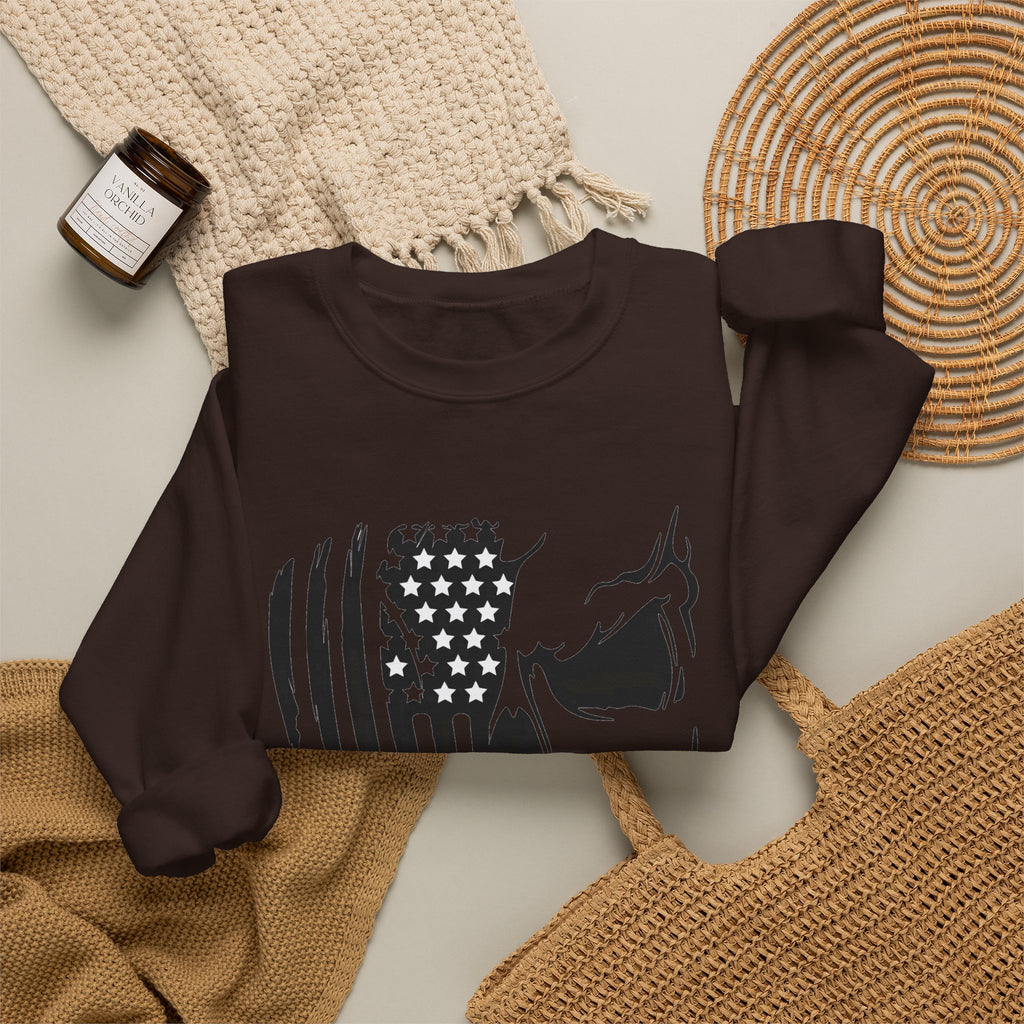 Stars, Stripes & Skulls - Crewneck Sweatshirt