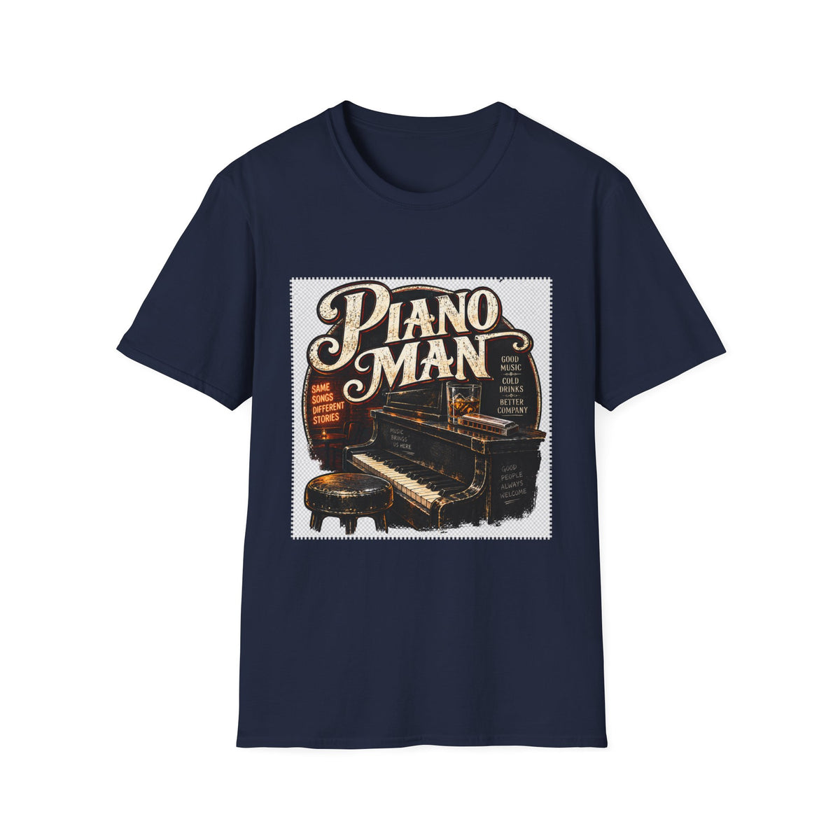 Piano Man Retro Bar - Classic Tee