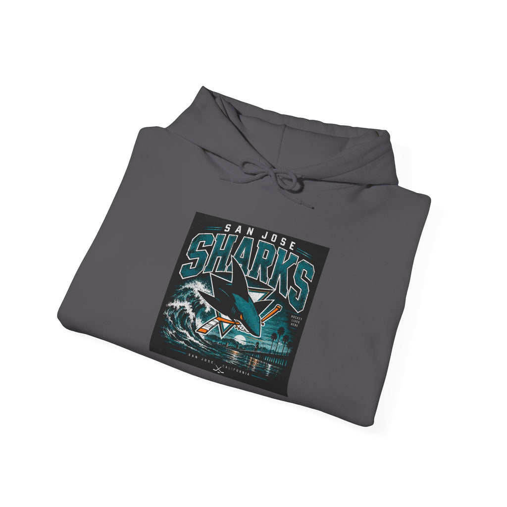 Sharks Wave Hockey Tee - Hoodie