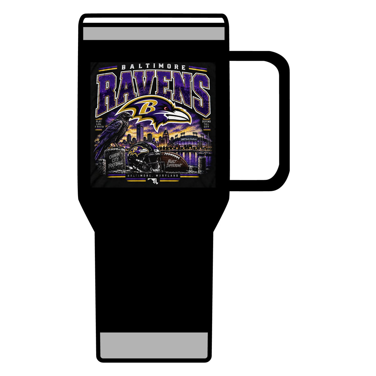 Baltimore Ravens Skyline Tee - 20oz Insulated Mug