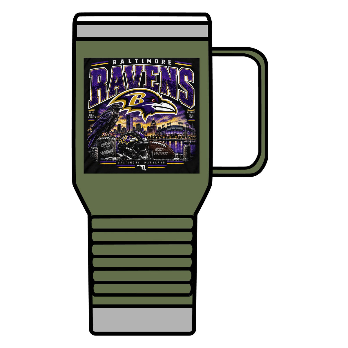 Baltimore Ravens Skyline Tee - 20oz Insulated Mug