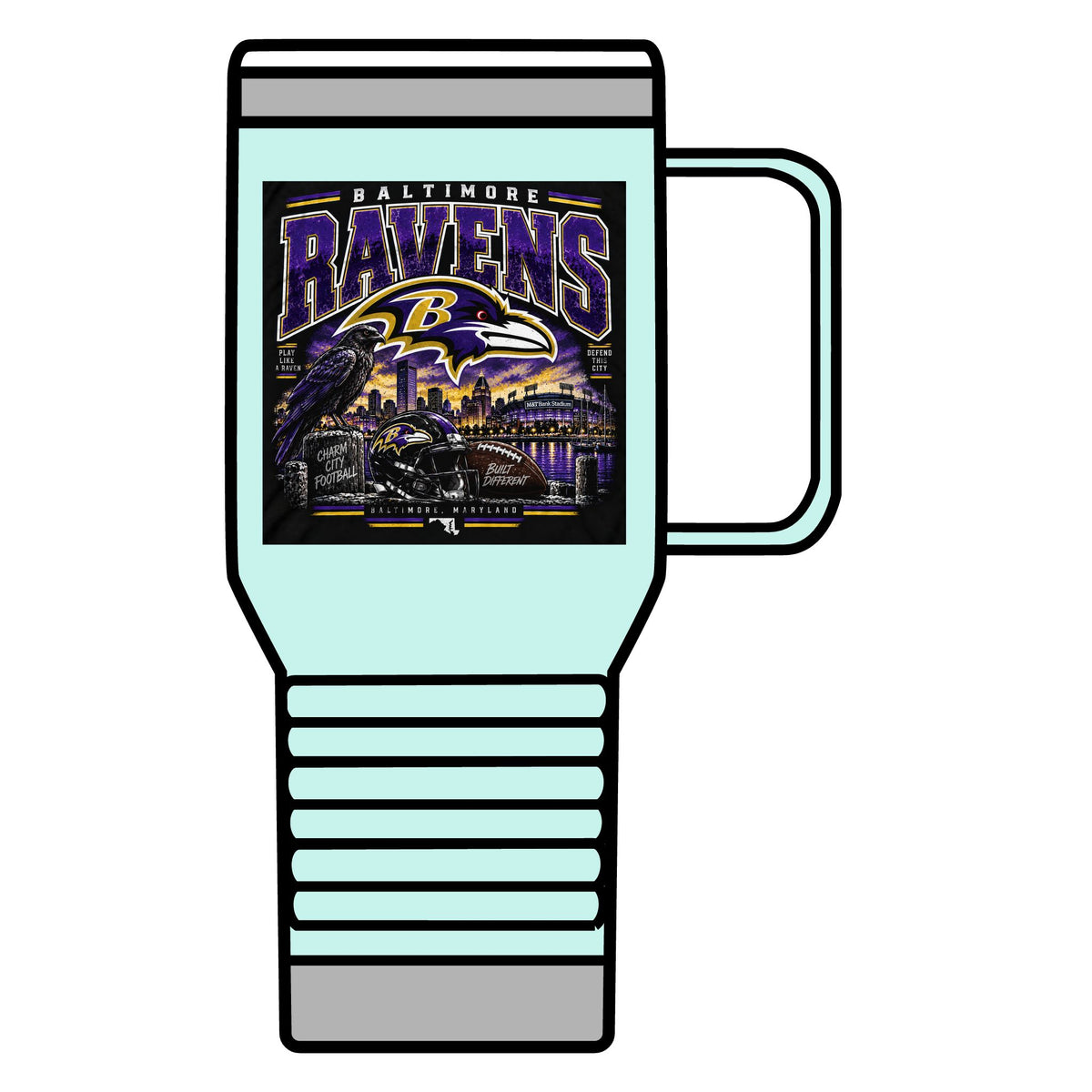 Baltimore Ravens Skyline Tee - 20oz Insulated Mug