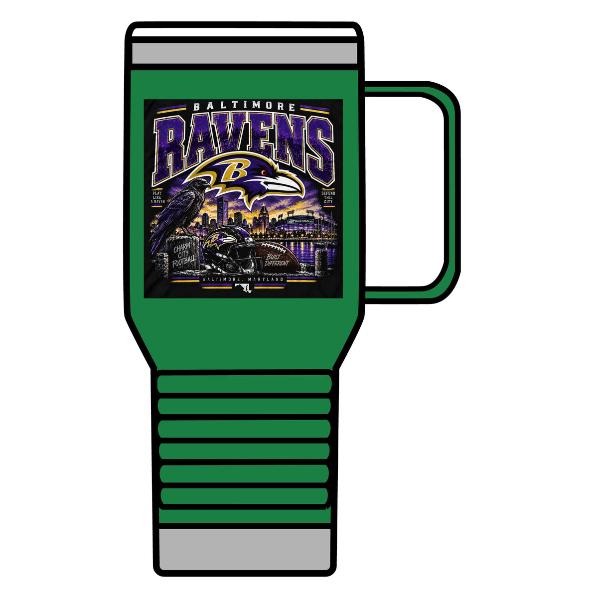 Baltimore Ravens Skyline Tee - 20oz Insulated Mug