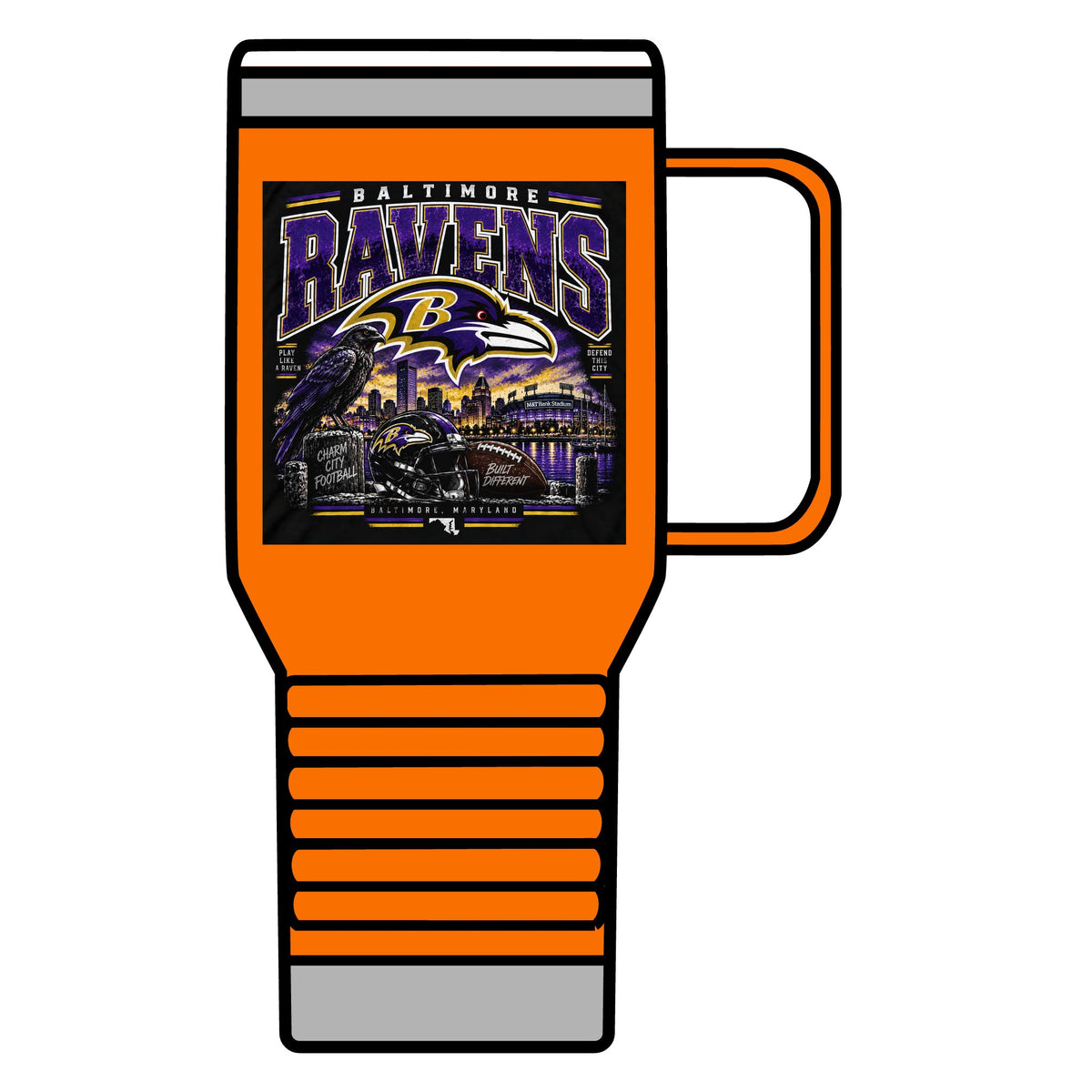 Baltimore Ravens Skyline Tee - 20oz Insulated Mug