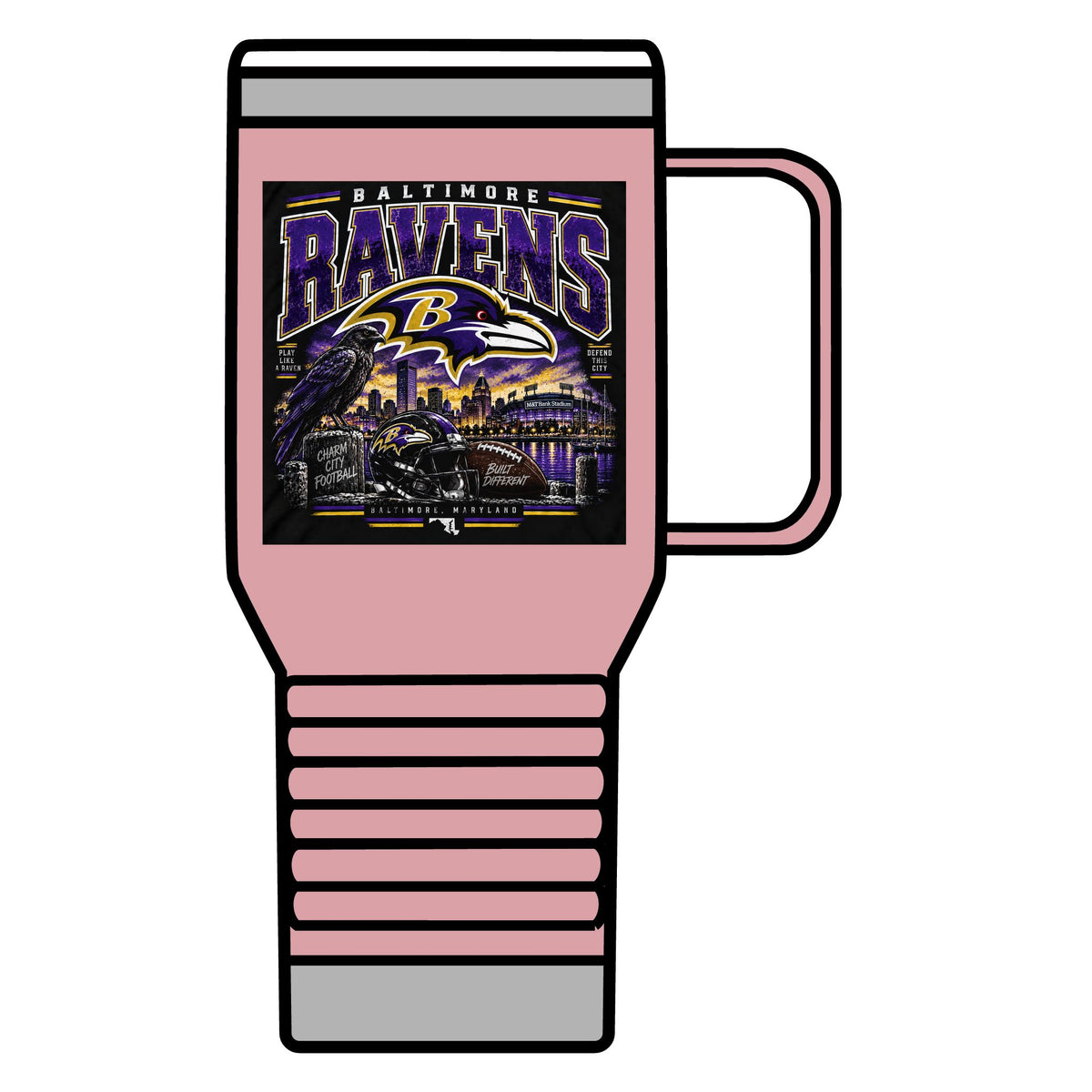 Baltimore Ravens Skyline Tee - 20oz Insulated Mug