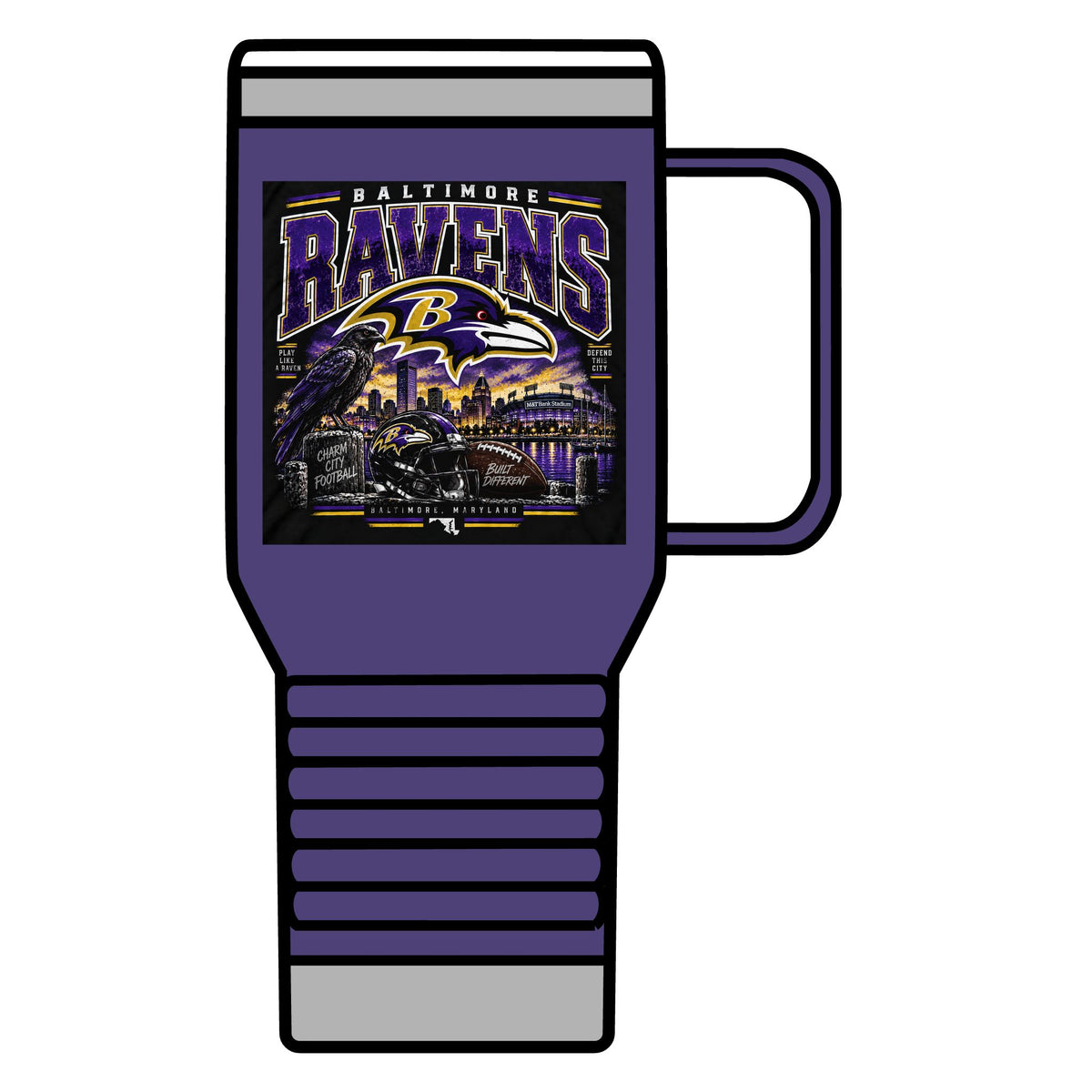 Baltimore Ravens Skyline Tee - 20oz Insulated Mug
