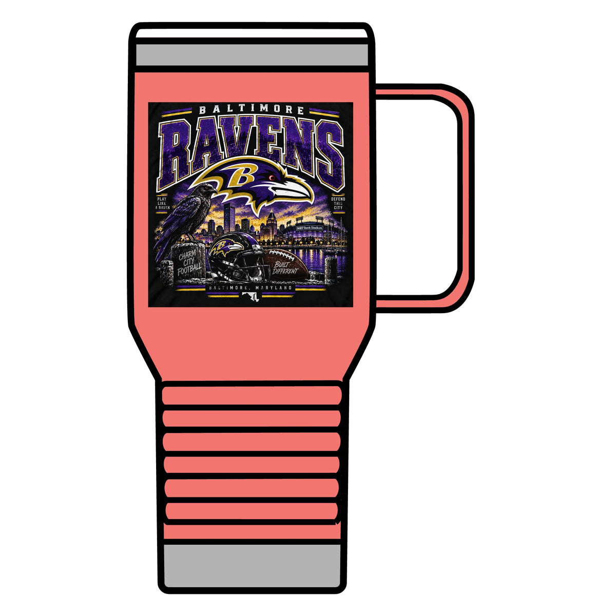 Baltimore Ravens Skyline Tee - 20oz Insulated Mug