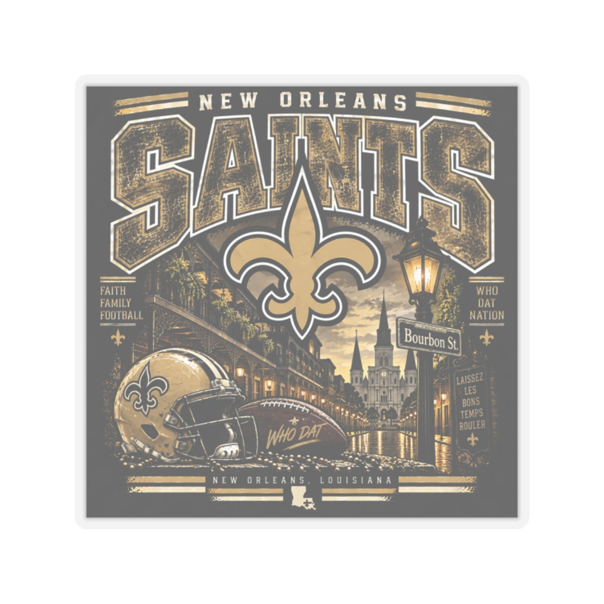 New Orleans Saints - Kiss-Cut Sticker