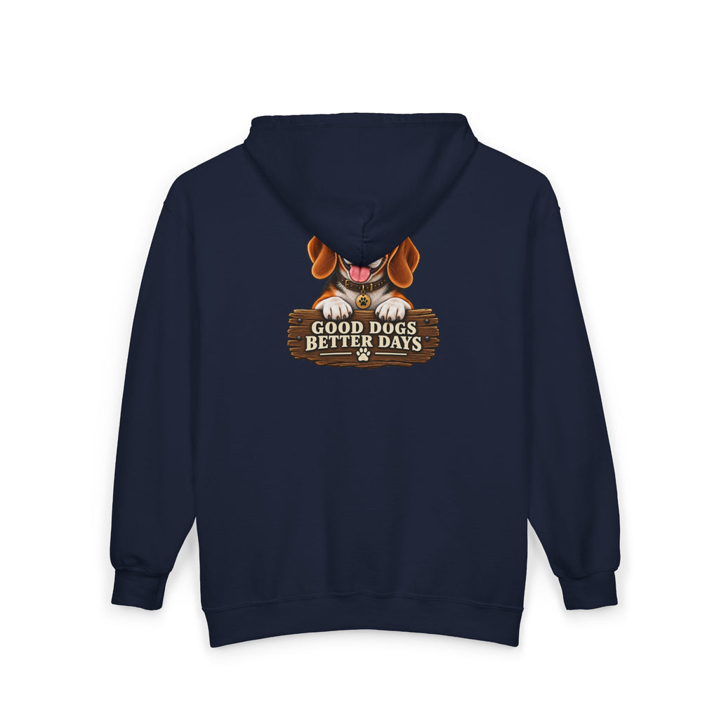 Good Dogs, Better Days - Full-Zip Hooded Sweatshirt