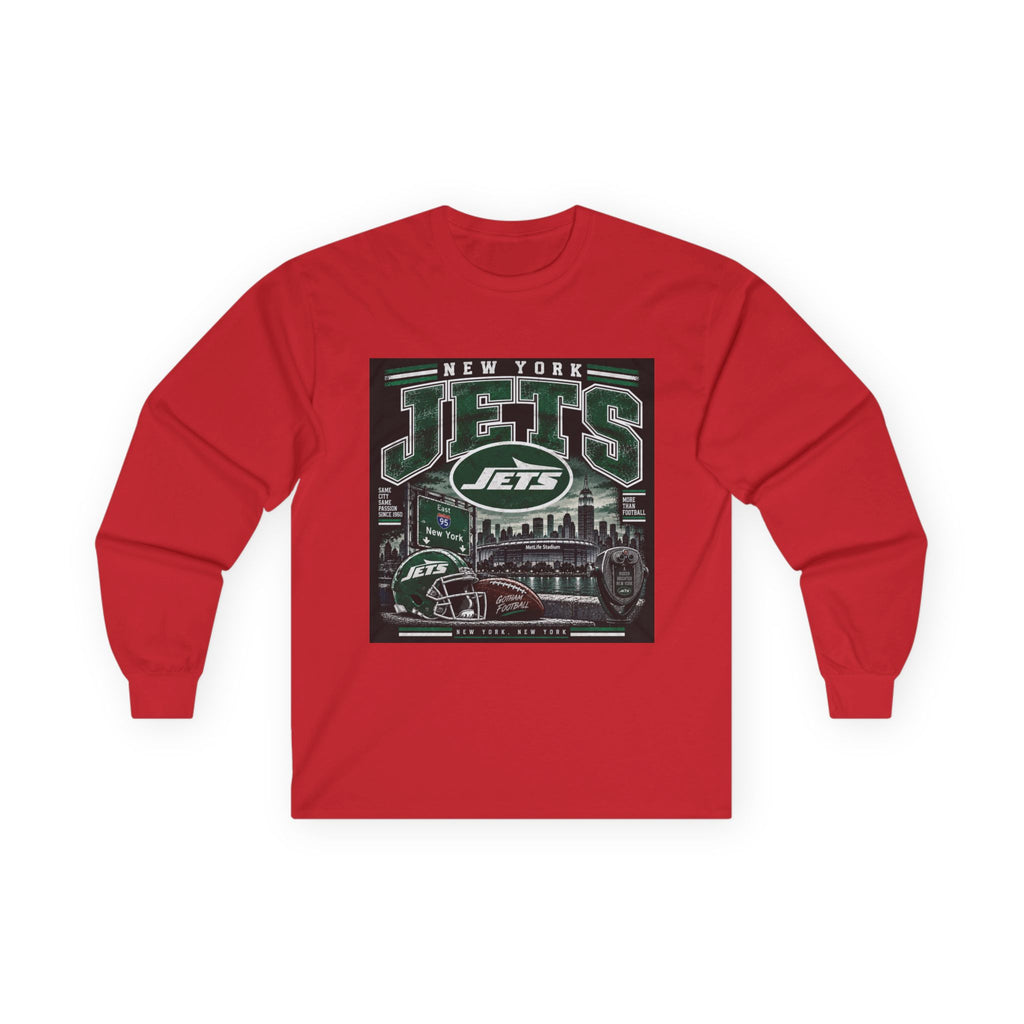 New York Jets Skyline - Unisex Ultra Cotton Long Sleeve Tee