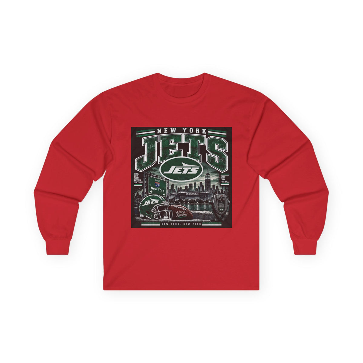 New York Jets Skyline - Unisex Ultra Cotton Long Sleeve Tee