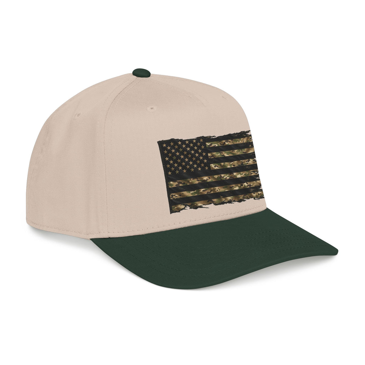 Black and Multicam American Flag - OTTO Baseball Hat