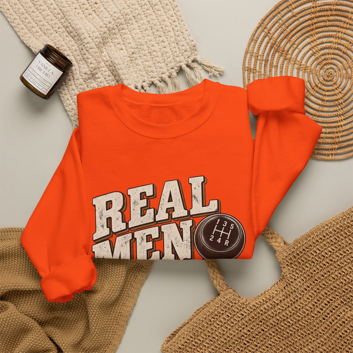 Real Men Shift - Crewneck Sweatshirt