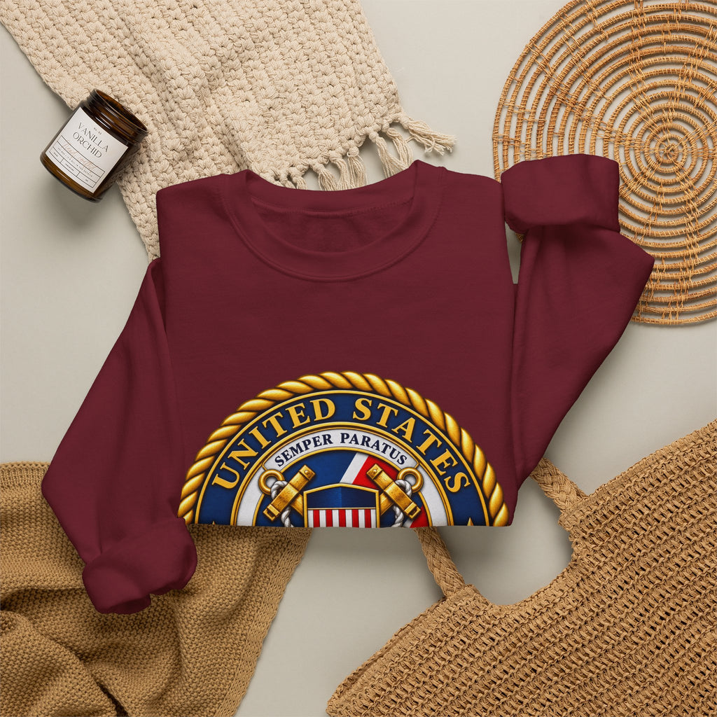 U.S. Coast Guard Emblem - Crewneck Sweatshirt