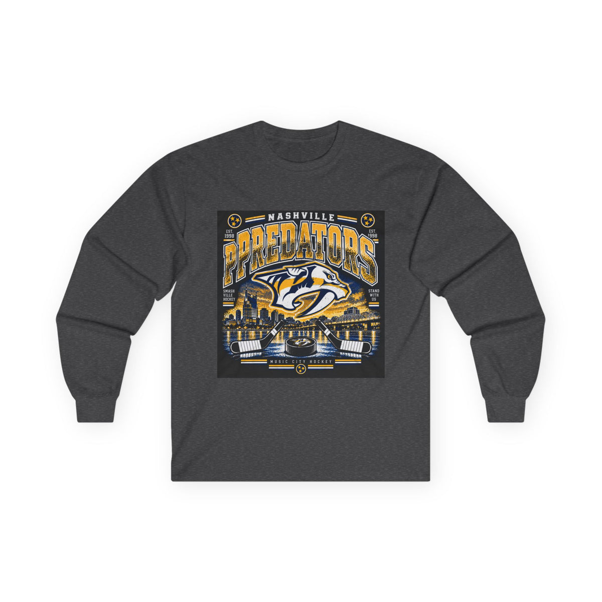 Nashville Predators Music City - Unisex Ultra Cotton Long Sleeve Tee