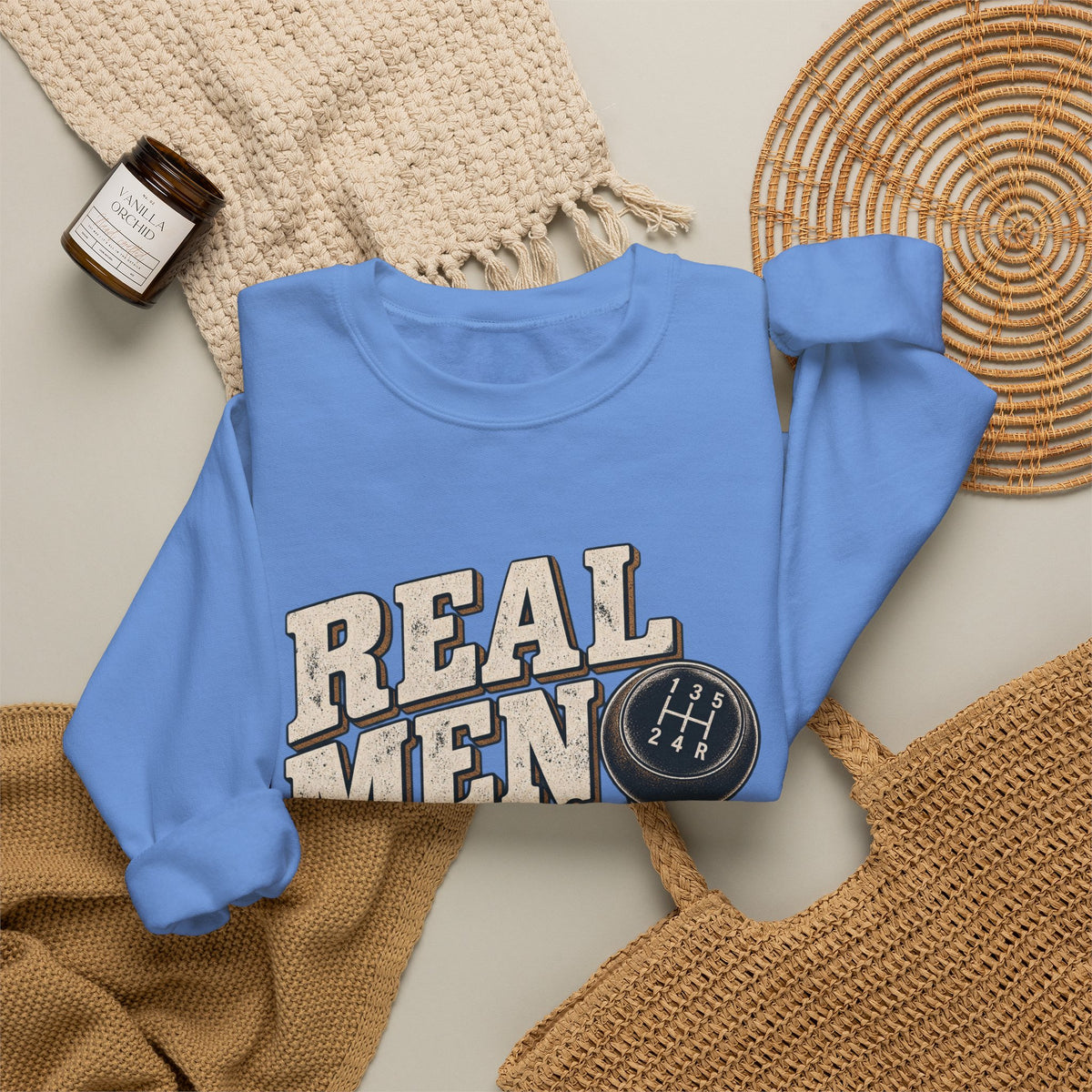 Real Men Shift - Crewneck Sweatshirt