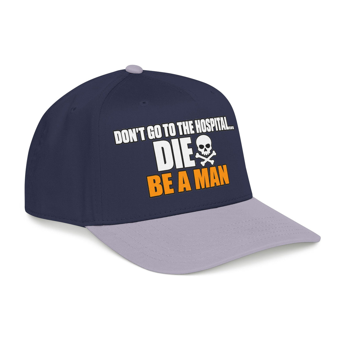 Dont Go to the Hospital - White Outlined - OTTO Baseball Hat