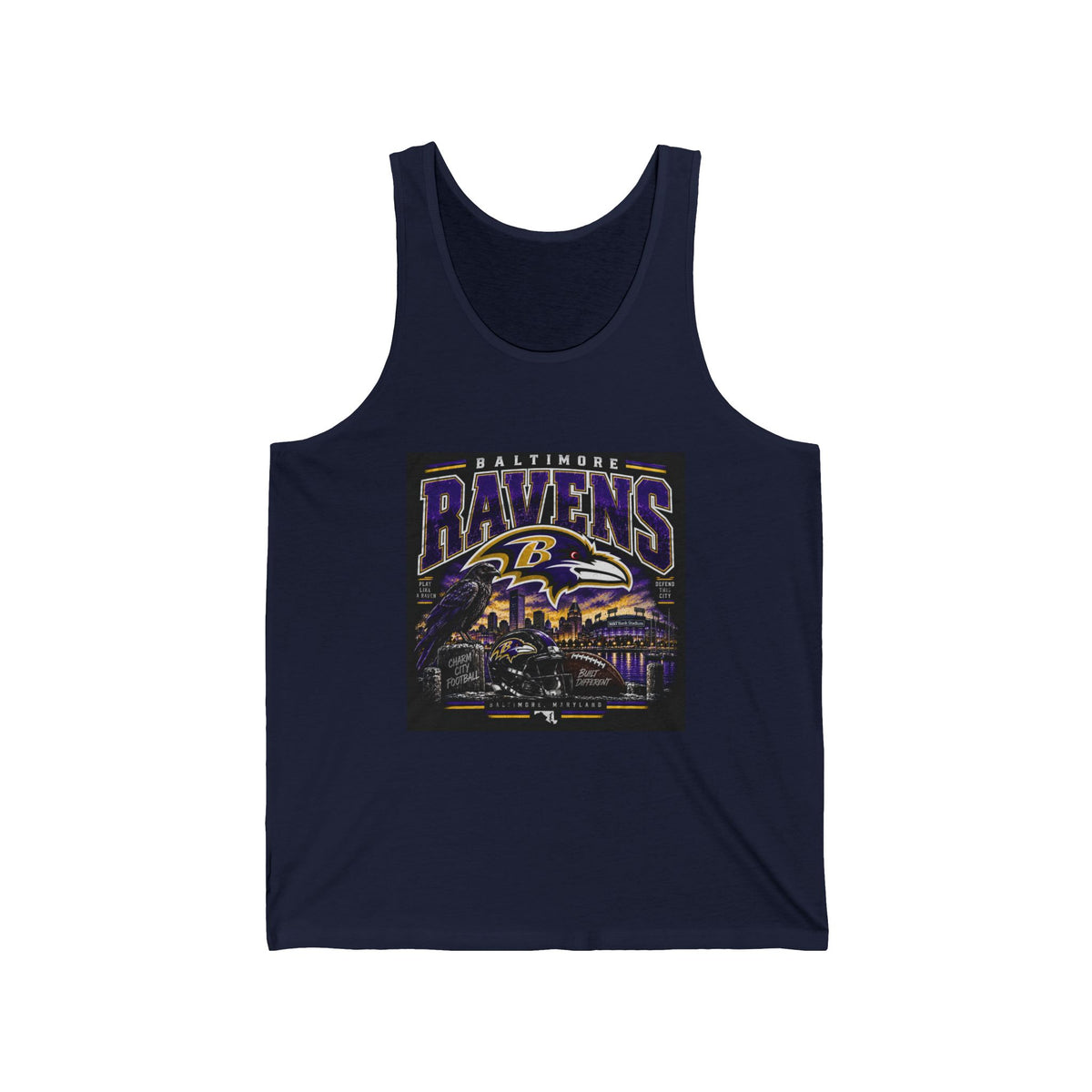 Baltimore Ravens Skyline Tee - Athletic Tank