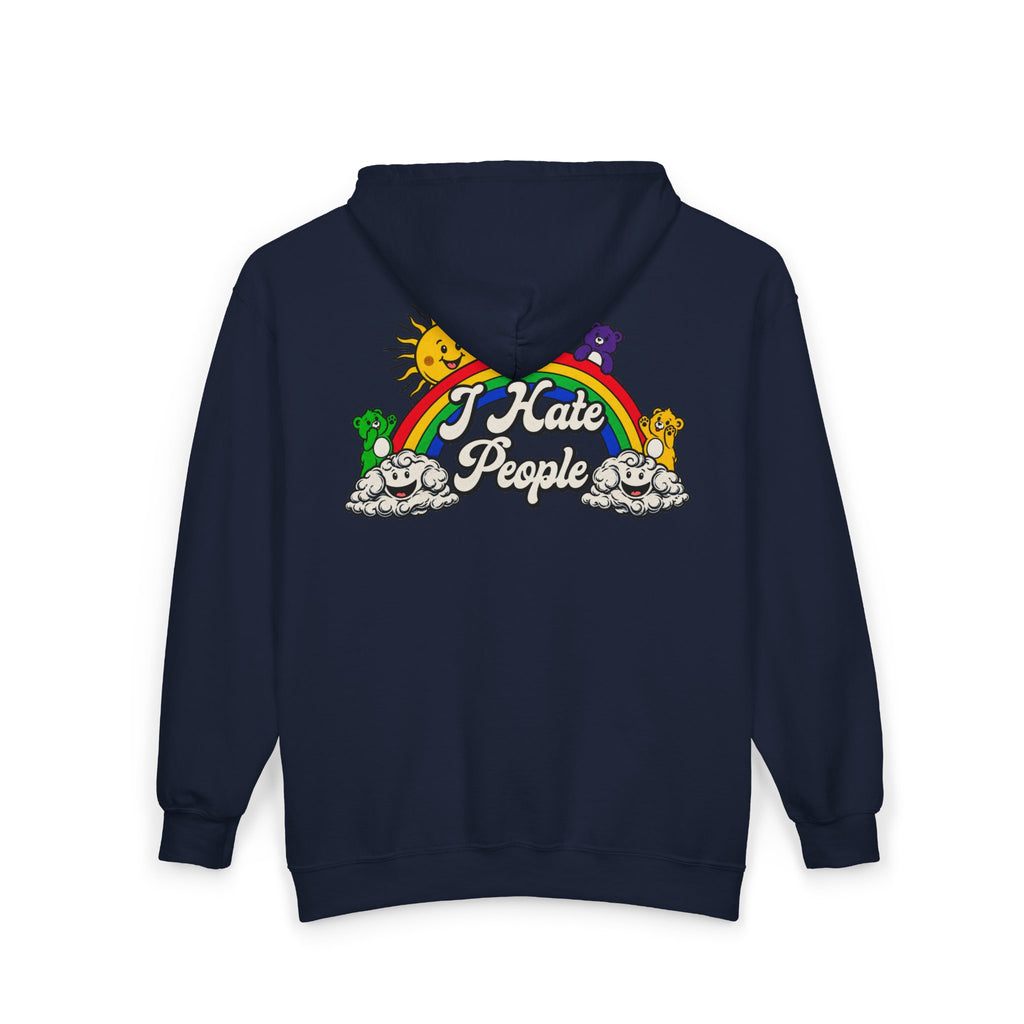 Hate People - Full-Zip Hooded Sweatshirt